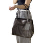 Three Layers Totes Shoulder Bag PU Leather Bag with Magnetic Snap Closure