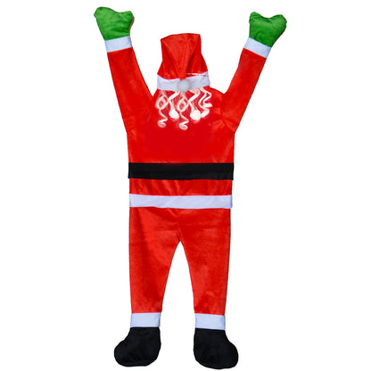 Outdoor Hanging Climbing Santa Claus Window Outdoor Xmas Props
