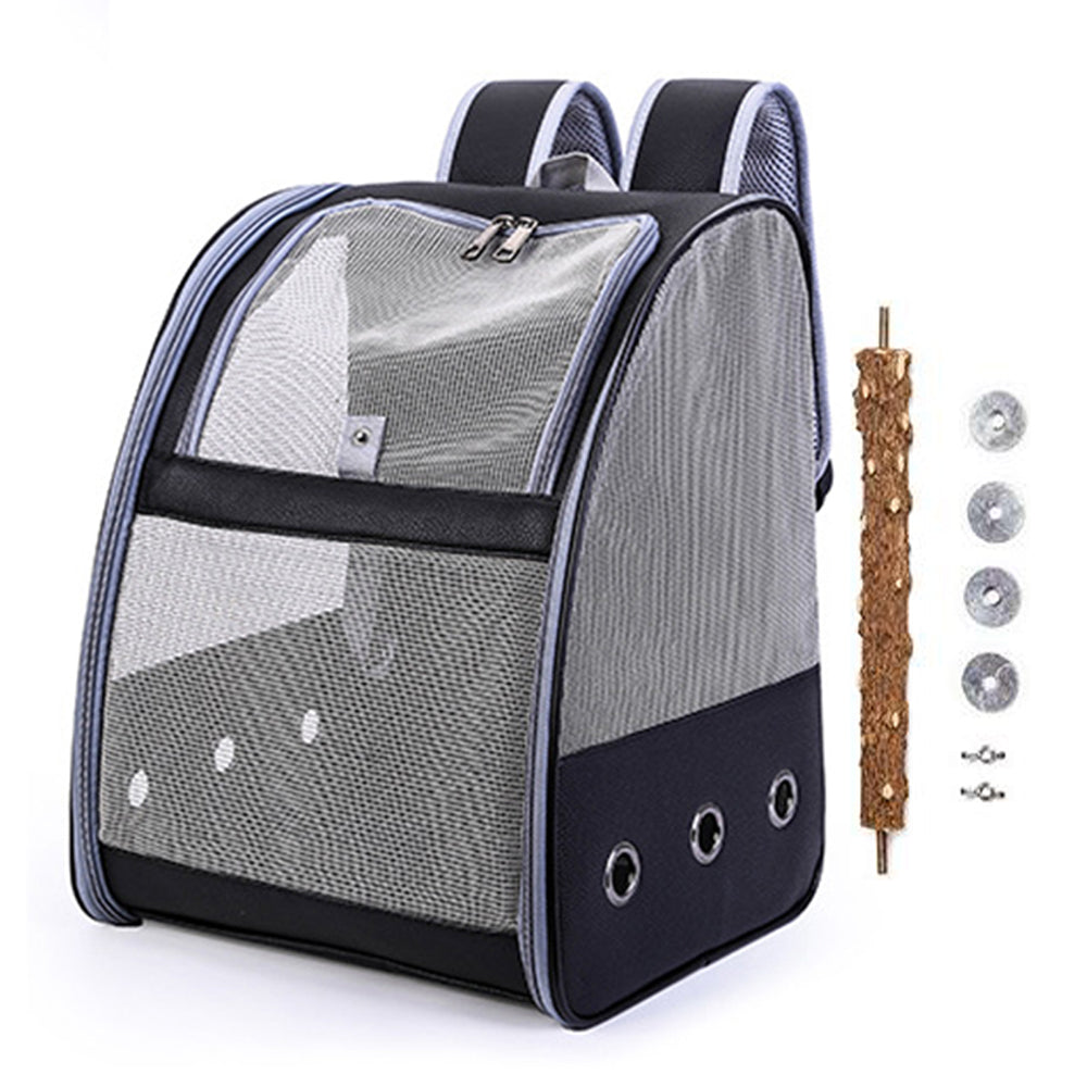 Pet Bird Carrier Backpack with Standing Perch