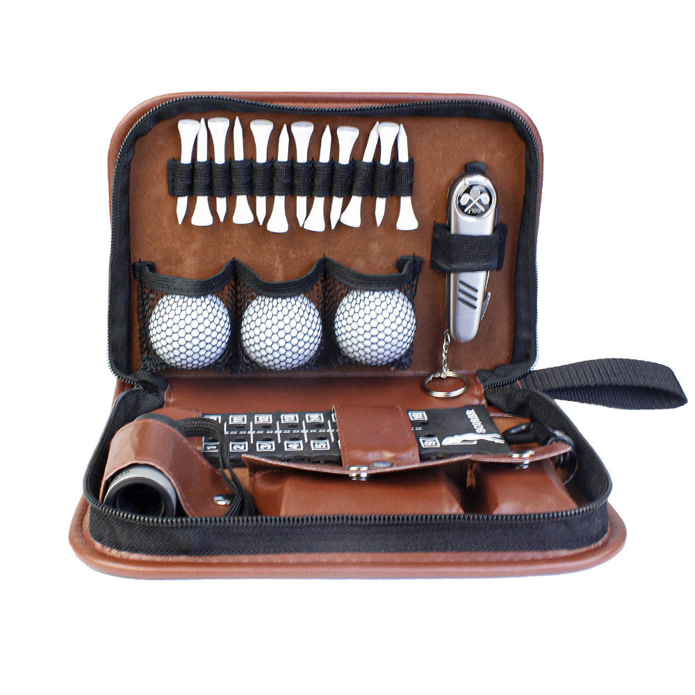 Portable Golf Accessories Set Tool Kit with Carrying Case