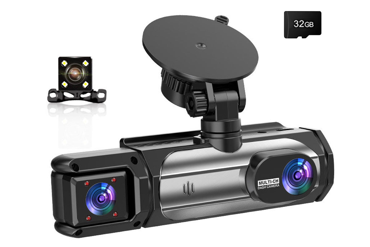 3 in 1 Dash Cam Mini Dash Camera for Cars with Night Vision and Loop Recording
