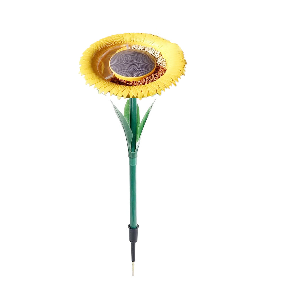 Sunflower Standing Bird Feeder Bird Bath Feeders Bowl for Outdoor