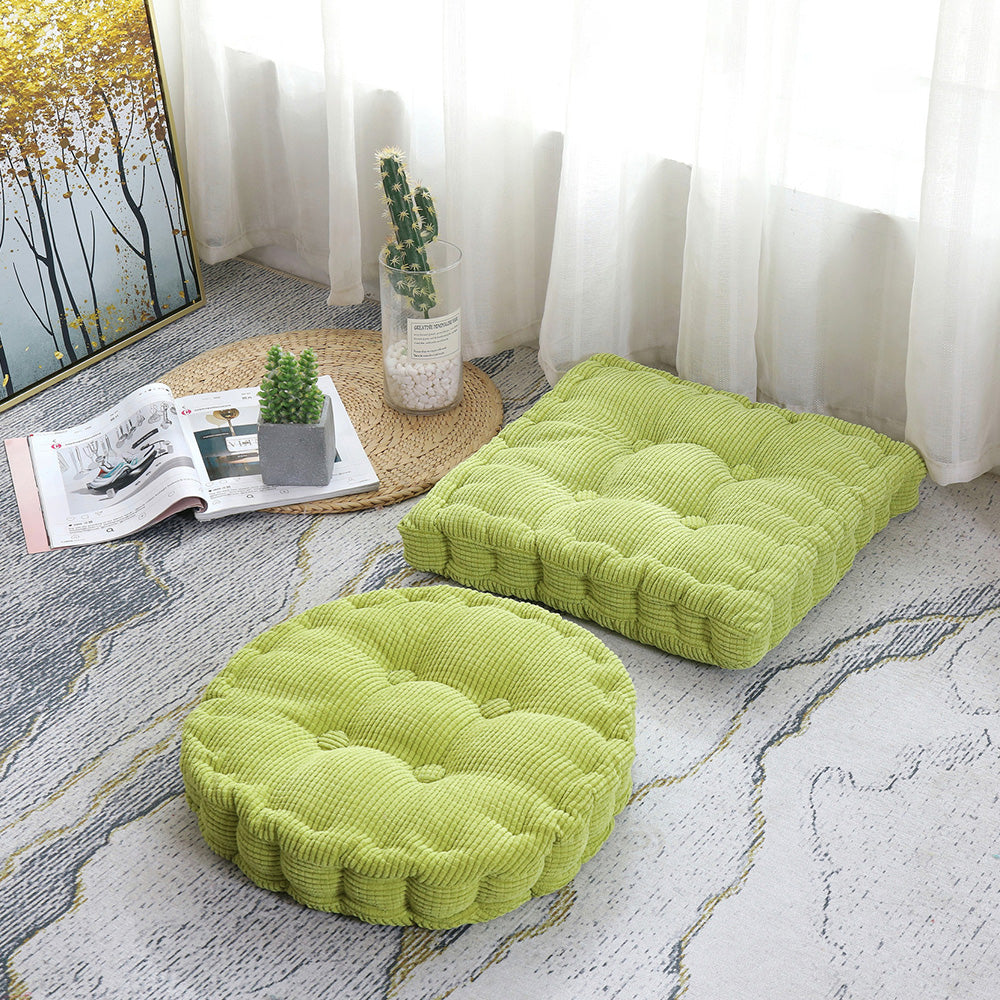 Square Cushion Tatami Seat Pillow Thicken Yoga Pad for Office and Home