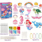 Kids Poke-Fun Art DIY Craft Kit Magical Princess Handmade Dress-Up Toy Set