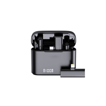 Wireless Microphone for iPhone Android Lav Mic Noise Reduction for Video Recording Vlog