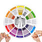2Pcs Rotating Mixing Guide Color Wheel for Nail Art and Painting