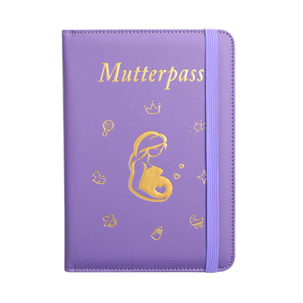 Pregnancy Daily Journal PU Cover Card Holder