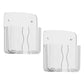 2 PCS Wall Phone Holder No Drill Adhesive Remote Control Organizer for Home Office