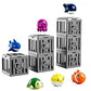 6 Piece Pool Diving Rescue Game with Sea Animals and Sinking Cages