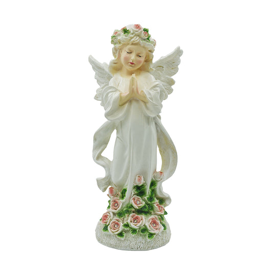 Solar Powered Angel Statue and Sculptures With LED Light
