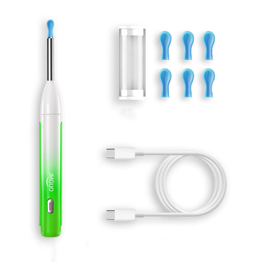 Wireless Ear Wax Removal Visual Ear Pick 6 LED Endoscope Otoscope with One-Piece Ear Scoops