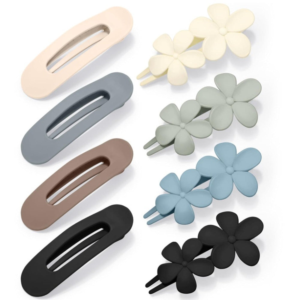 8 Piece Hair Clip Set with Flower Design for Women Girls