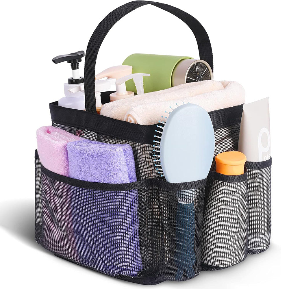 Mesh Shower Caddy Bag Hanging Toiletry Organizer For Travel And Gym