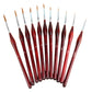 11 PCS Artist Paint Brush Set Detail Painting Brush for Watercolor Acrylic Oil