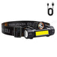 Dual Light Source Headlamp COB Camping Headlight with Rechargeable Battery