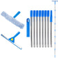 3.1m Extendable Window Squeegee Cleaner Kit with Long Handle for Glass Shower Car and RV