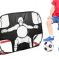 2-in-1 Portable Foldable Soccer Goal with Detachable Target