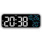 LED Digital Clock with Temperature Humidity Display for Bedroom