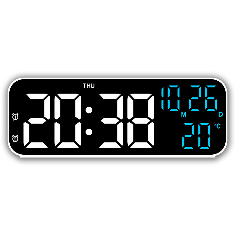 LED Digital Clock with Temperature Humidity Display for Bedroom