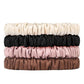 4 Pack 19 Momme Mulberry Silk Scrunchies Elastic Hair Ties for Women