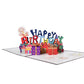 3D Pop Up Happy Birthday Card with Envelope