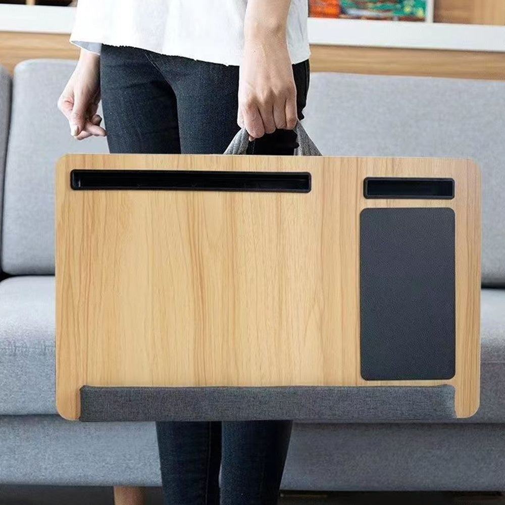 Lap Desk Laptop Stand with Tablet Phone Holder for Home Bed Sof