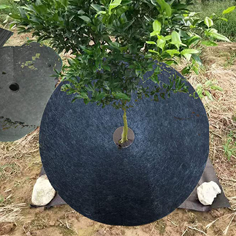 10pcs Non-Woven Tree Mulch Ring for Weed Control Root Protection