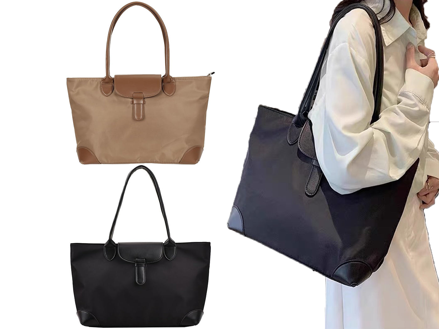 Women's Large Capacity Fashion Tote Travel Shoulder Bag