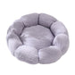 Flower Shape Pet Bed Cat Beds Dog Bed Cats Calming Pet Beds Round Dog Bed-Grey