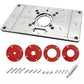 Universal Router Mounting Plate Aluminum Insert Plate for Woodworking Tools