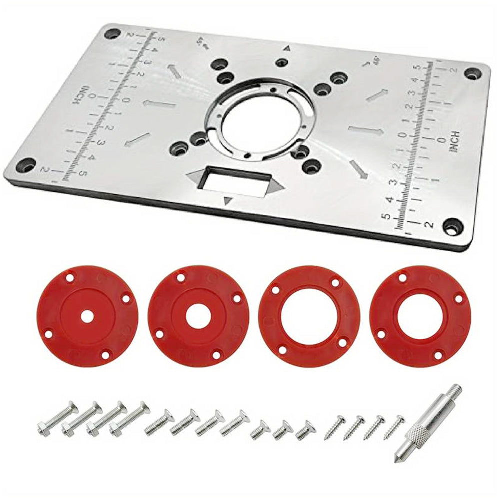 Universal Router Mounting Plate Aluminum Insert Plate for Woodworking Tools