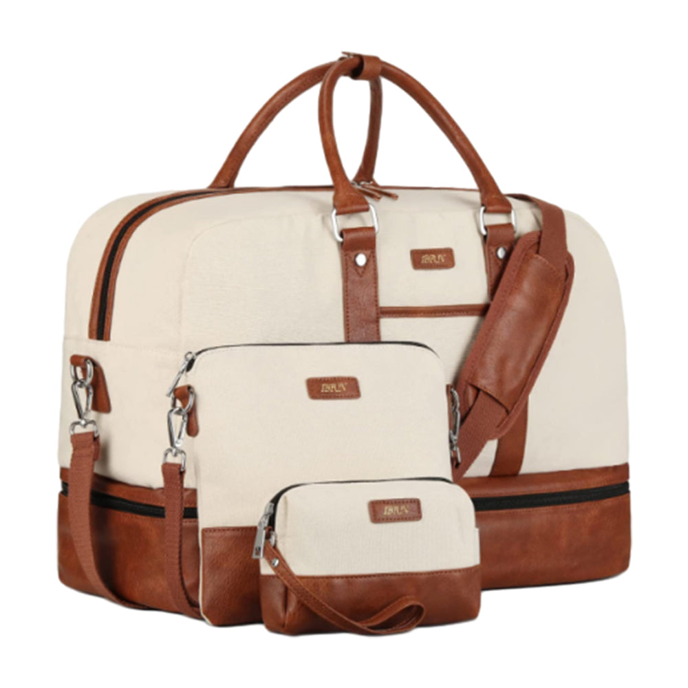 3Pcs Set Carry-On Travel Duffel Bag Crossbody Bag for Women