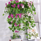 Artificial Morning Glory Vine Hanging Plant for Wall Decor