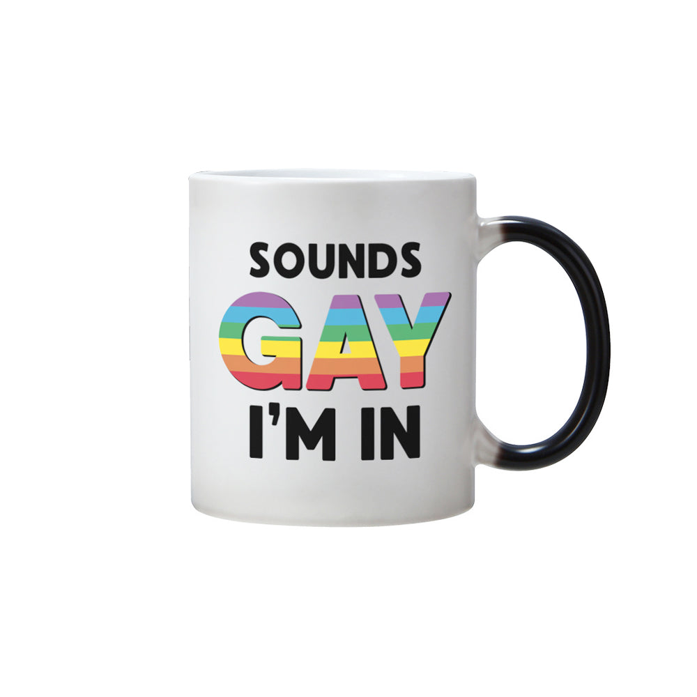 350ml Gay Heat Colour Change Coffee Cup