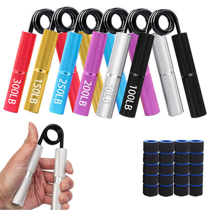 6 Pack Grip Strength Trainer Set 50-300LB Wrist Forearm Strengthener