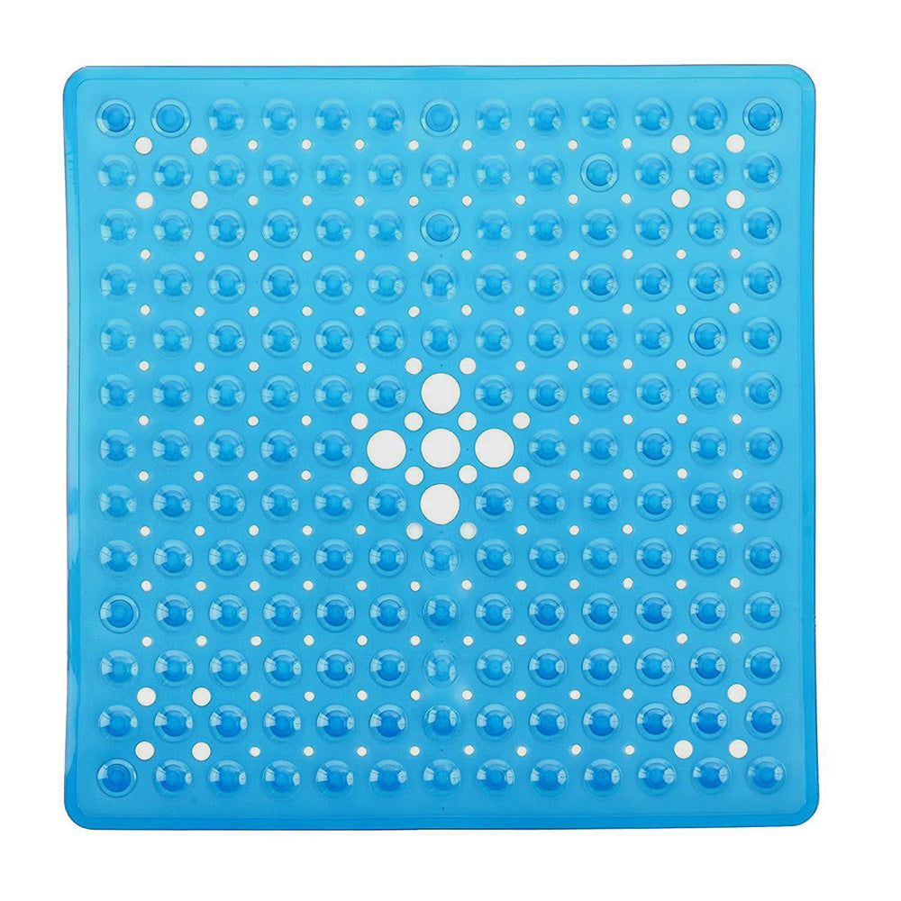 Large Non Slip Shower Mat with Drain Holes Square Shower Mat