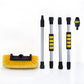 4-Section Car Wash Brush with Soft PVC Bristles Windshield Squeegee Car Wash