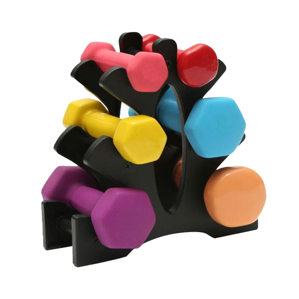 3-Tier Dumbbell Storage Rack Stand Home Gym Hand Wight Shelf Holder