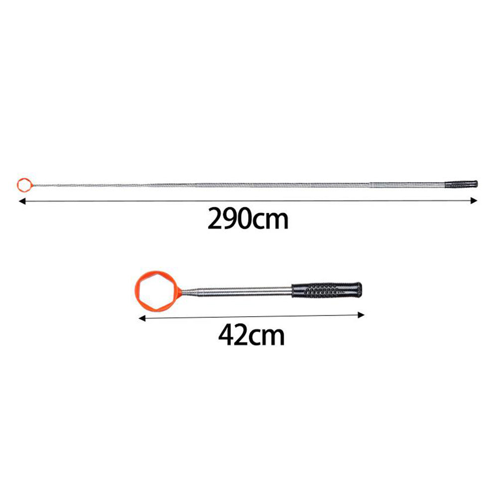 Stainless Steel 10-Section Telescopic Golf Ball Retriever