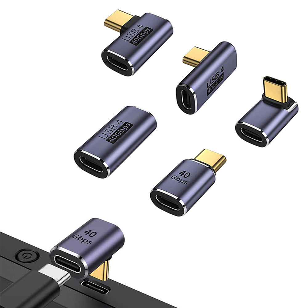 5Pcs 100W USB4.0 40Gbps Type C Male/Female to USB C Female Adapter Extender