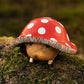 3pcs Resin Hedgehog Mushroom Figurine Resin Garden Ornament Outdoor Decor