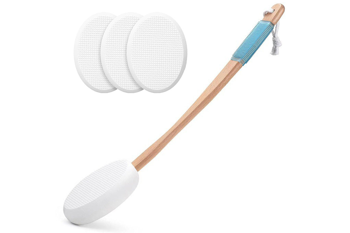Back and Foot Lotion Applicator with 4 Replacement Pads Sunscreen Applicator Tool