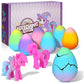 6Pcs Unicorn Hatching Rainbow Eggs Magic Growing Toy Set