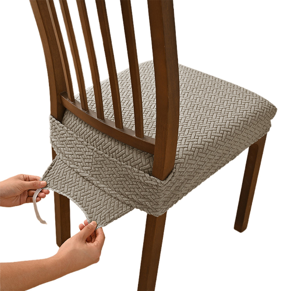 Stripe Lattice Double Elastic Stool Mask Chair Cover