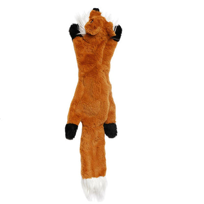 Dog Squeaky Animal Plush Toy No Stuffing