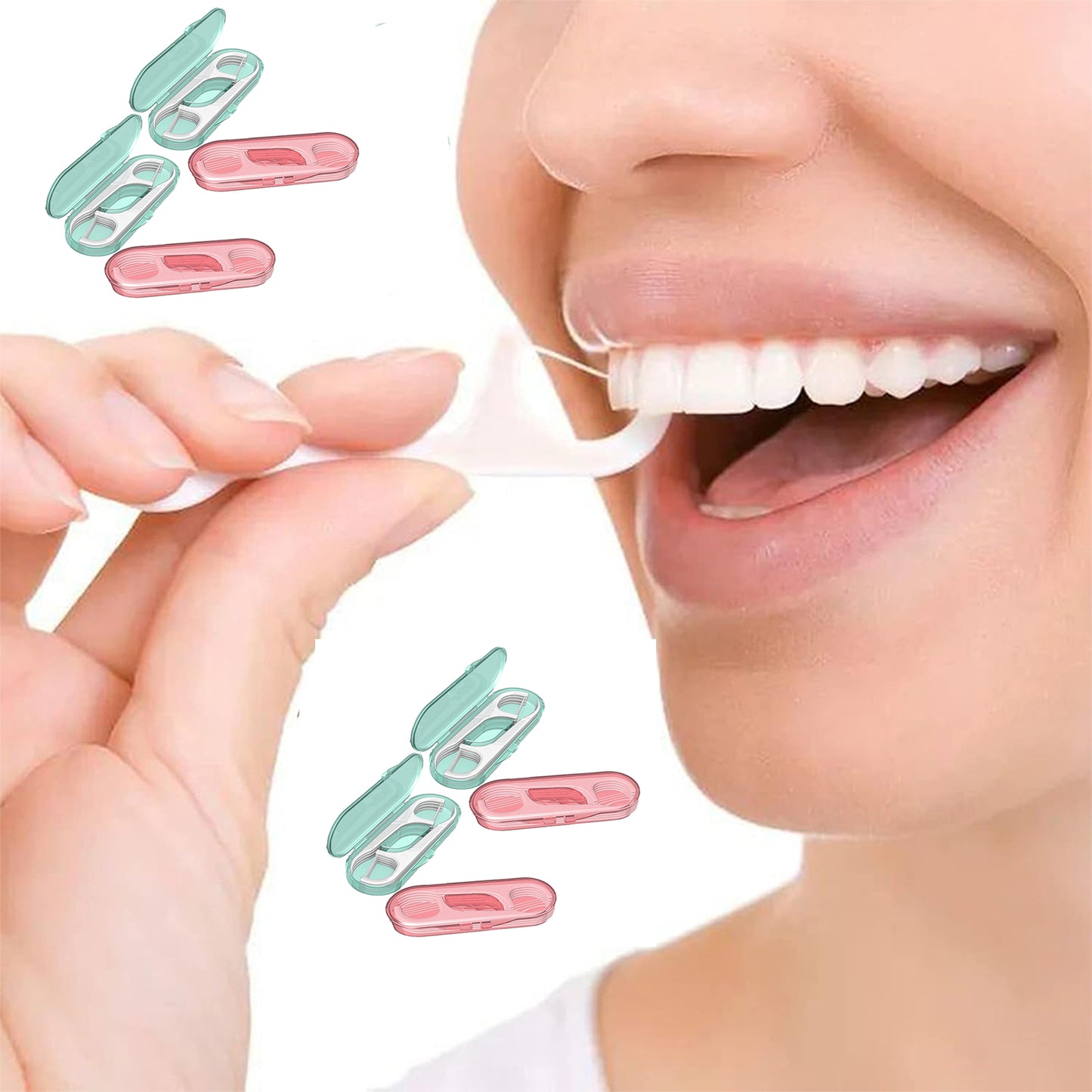 80Pcs Floss with Travel Cases
