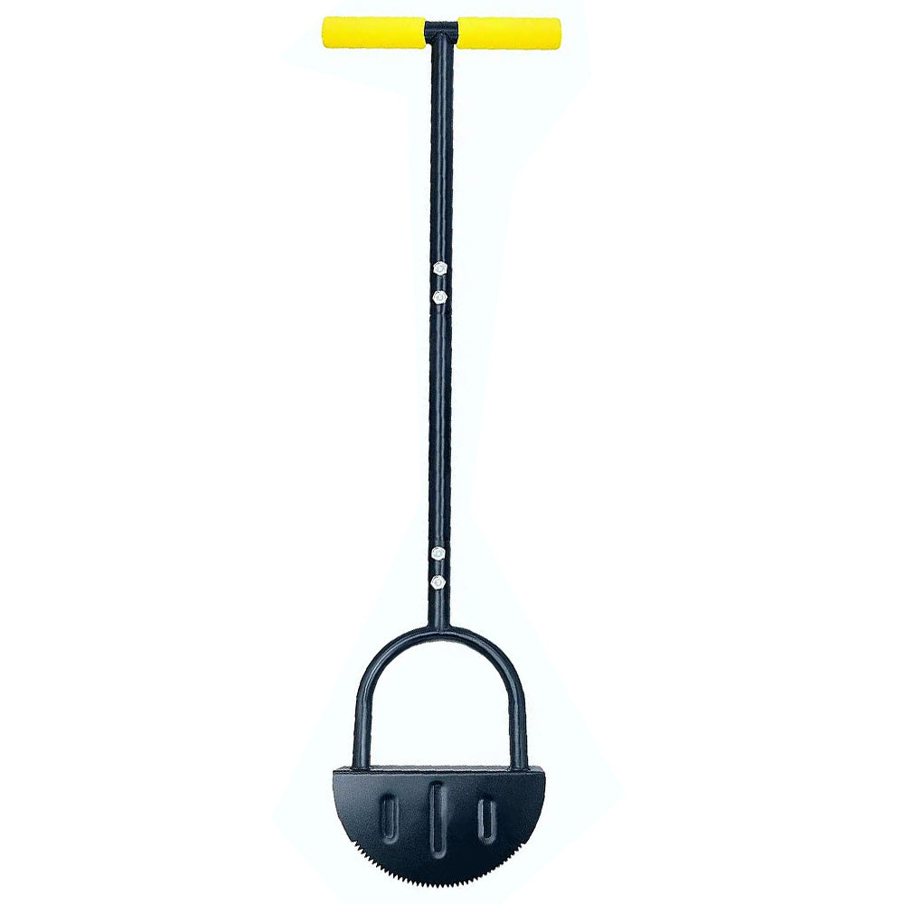 Half Moon Saw-Tooth Edger Lawn Tool with T-Grip for Sidewalk and Grass Maintenance