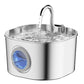 Automatic Pet Water Fountain USB 2.2L Stainless Steel for Cats and Small Animals
