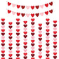 Felt Heart Garland Banner Decoration for Valentine's Weddings & Parties