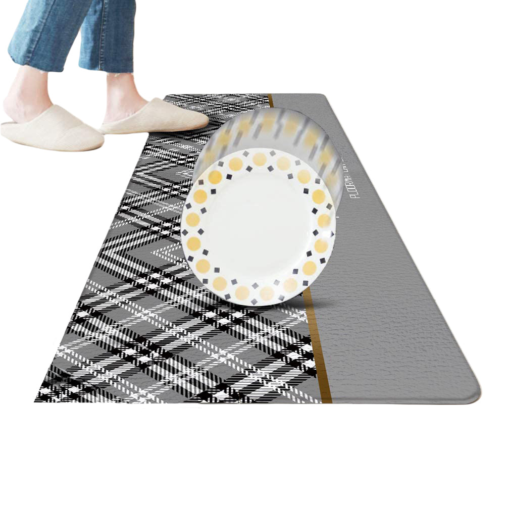 Anti Fatigue Kitchen Floor Mat Cushioned PVC Standing Pad for Home Office-Style 1
